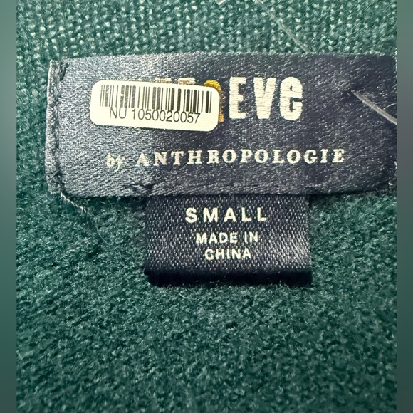 Anthropologie Maeve Cashmere Intarsia Sweater Zebra Horse Green Size Small - Picture 5 of 6